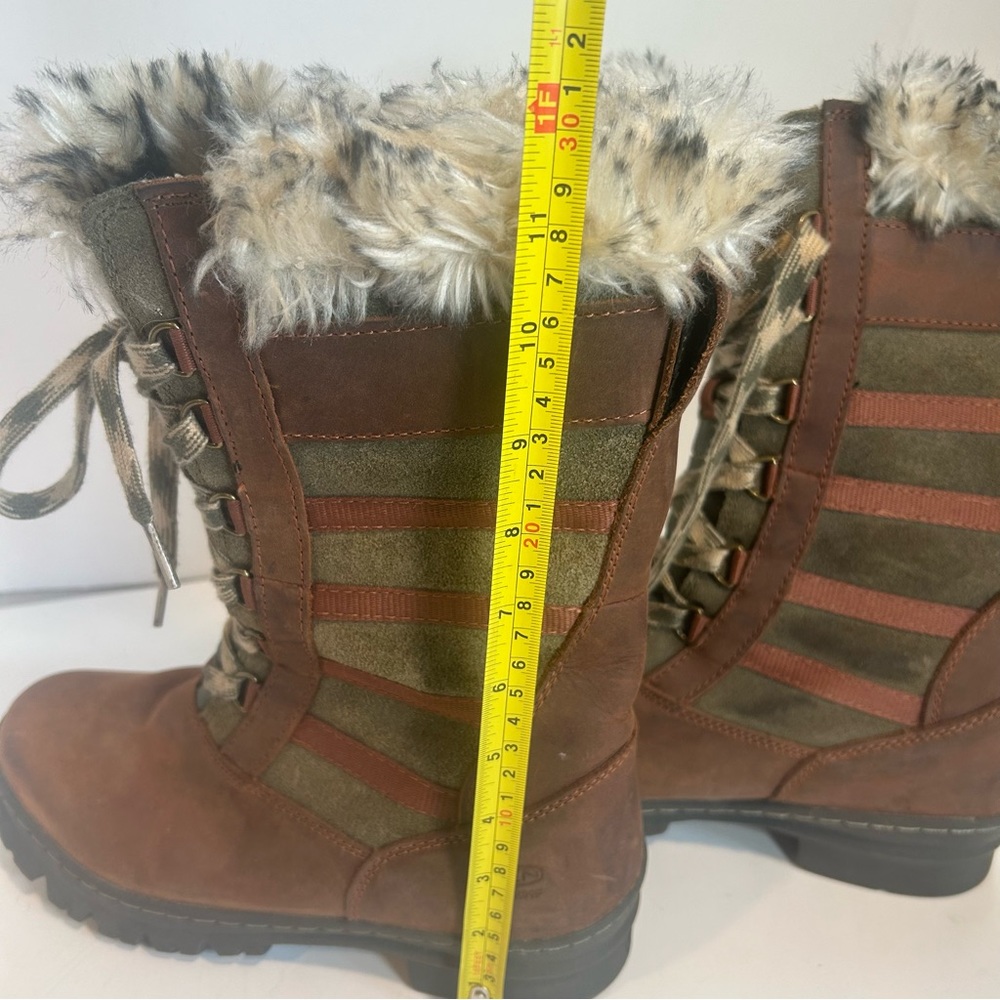 KEEN WapatoTall Waterproof Lace up insulated Brown Suede Boots Women Sz.8.5 NWOT - Picture 4 of 10